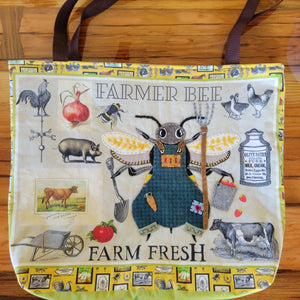 Stitchable Farmer Bee Embroidery and Applique Sampler