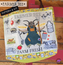 FARMER BEE SAMPLER - Printed Panel and Pattern for Wool
