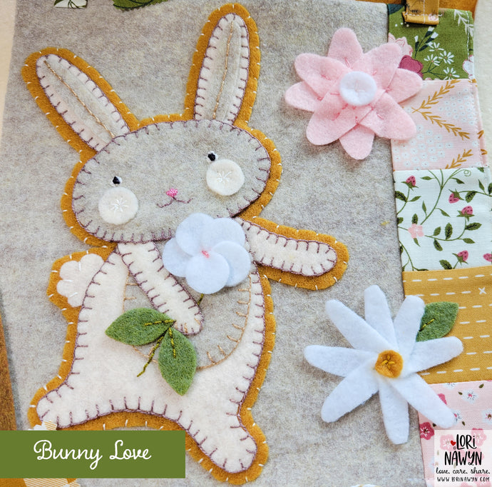 PDF Bunny Love Applique Pattern Download