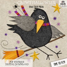 PDF Crow's Halloween Time to Fly Pattern Download
