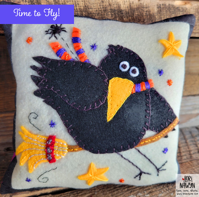 PDF Crow's Halloween Time to Fly Pattern Download