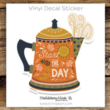 Coffee Pot Sticker, Start the Day