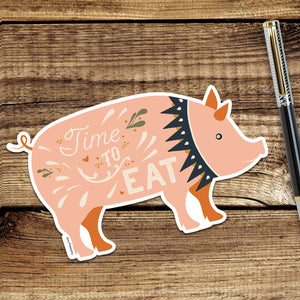 Pig Sticker, Time to Eat