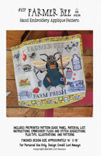 Stitchable Farmer Bee Embroidery and Applique Sampler