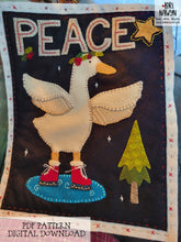 PDF Gretchen the Duck Peace Applique Pattern Download