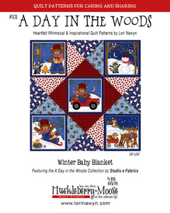 A Day in the Woods Winter/Christmas Baby Blank PDF Pattern Download