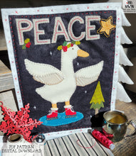 PDF Gretchen the Duck Peace Applique Pattern Download