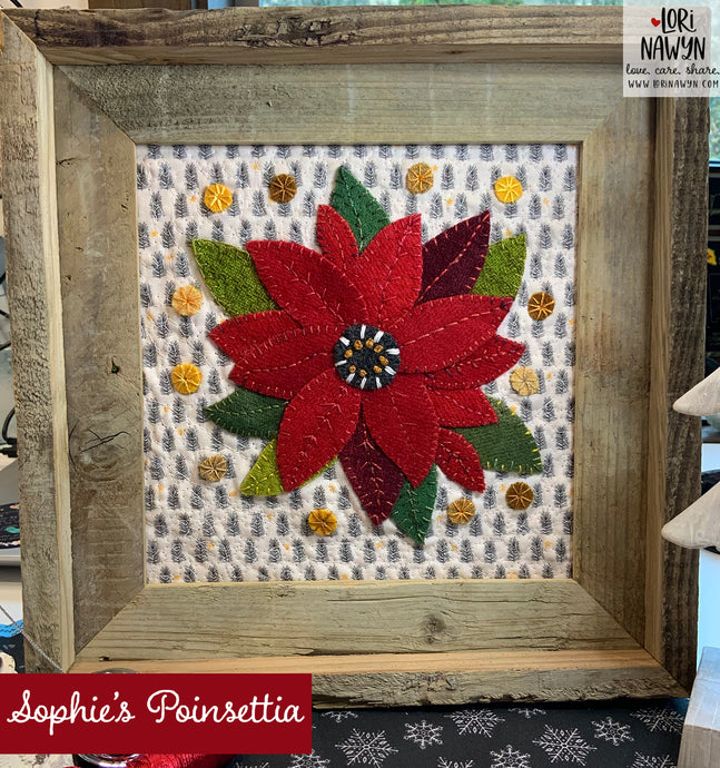 PDF Sophie's Poinsettia Applique Pattern Download