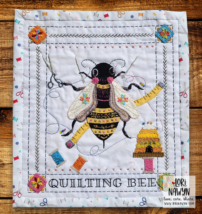 Stitchable Quilting Bee Embroidery and Applique Sampler