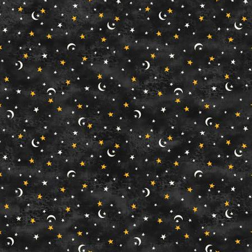 Dark Charcoal Nighttime Stars