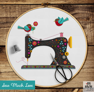 PDF Sew Much Love Sewing Machine Pattern Download