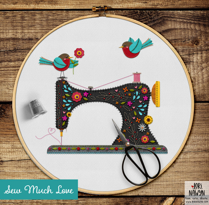 PDF Sew Much Love Sewing Machine Pattern Download