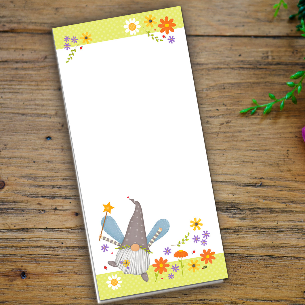 Garden Fairy Gnome Notepad