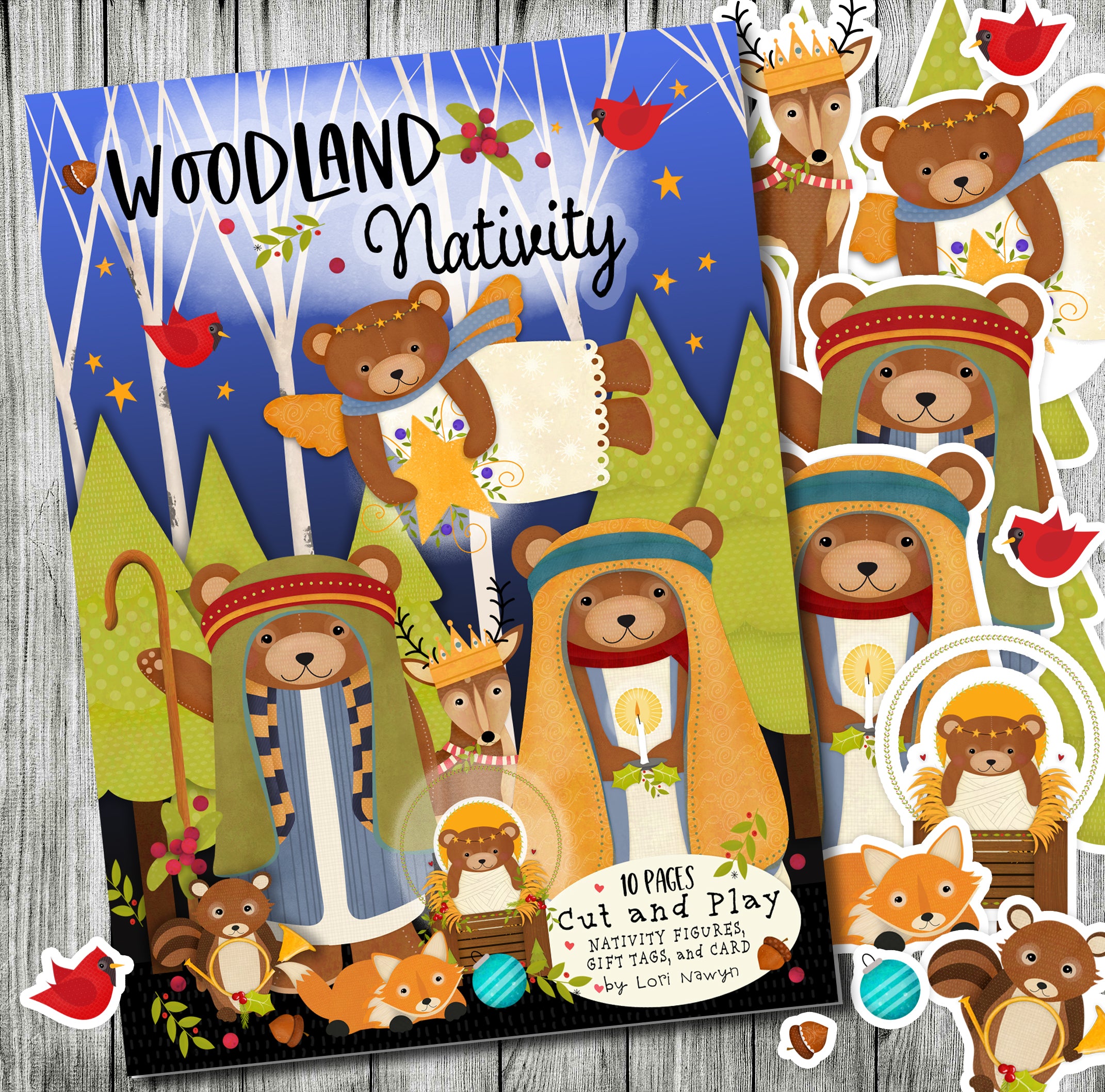 clipart nativity characters to cut