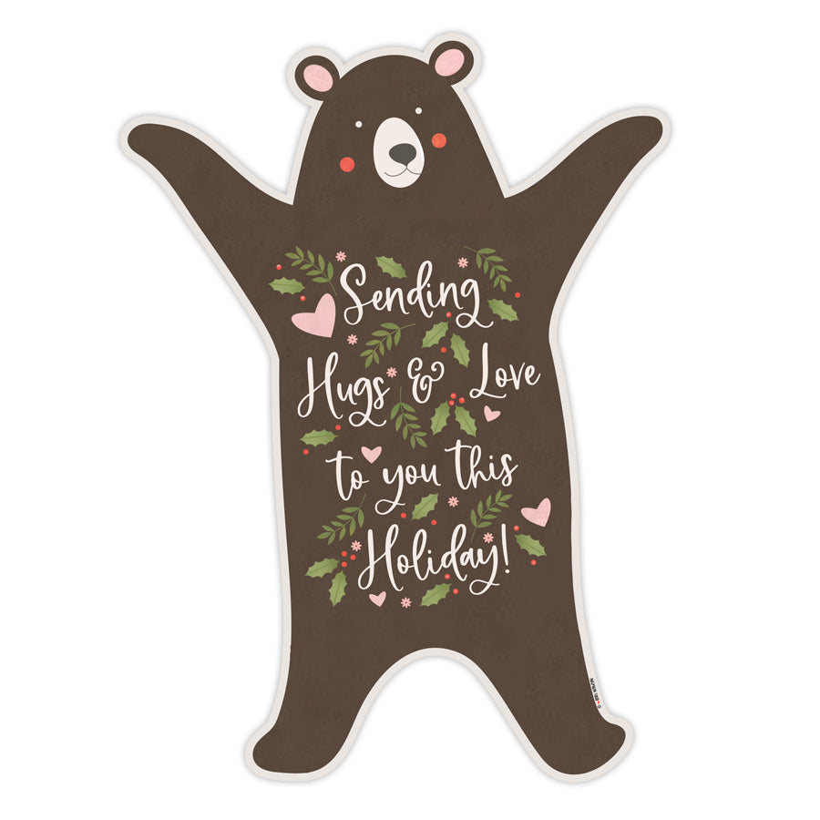 Love and Hugs Bear Postcard