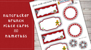 DIY Digital Download - Nutcracker Brunch Place Cards and Name Tags